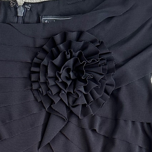 Jessica Howard Black Fit & Flare Formal Cocktail Dress Size 14P Formal Feminine - Picture 3 of 13